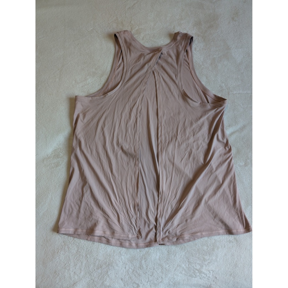 Lululemon Workout Tank Top Open Back Sleeveless Athletic Beige - Picture 5 of 9